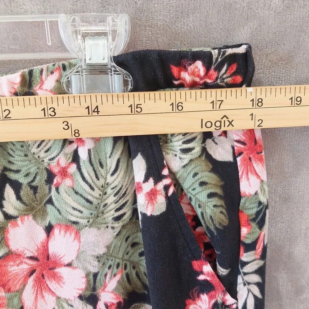 Tommy Bahama Floral Loungwear Pajamas Top & Pants Set Women's XL Cozy Microfiber